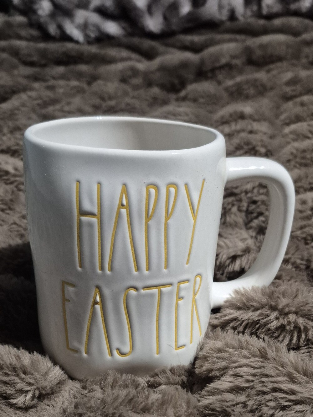 Rae Dunn White "Happy Easter Mug #2